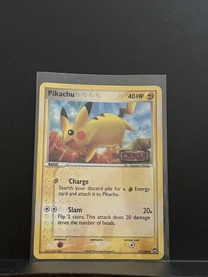 Pikachu 57/108 EX Power Keepers 2007 Reverse Holo Pokémon Card TCG HP  *Crease* - Image 1 of 2