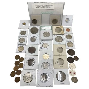 Grande lotto misto monete USA in tutto il mondo non circolate lastra grano penny fustella - Foto 1 di 10