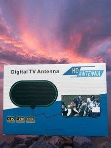 Digital TV HD Antenna 4K 1080p – Free Local Channels Indoor HDTV Signal - Picture 1 of 1