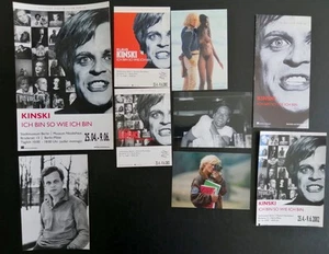 Klaus Kinski - 3 Pressefotos / 5 Postkarten / 1 Flyer - Ausstellung - Bild 1 von 1