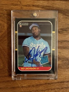 1987 Donruss - Rated Rookie Bo Jackson #35 (RC) Rookie Card Autograph Signed - Picture 1 of 2