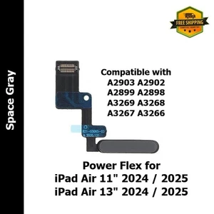 Power Button Replacement for iPad Air 11 M2 A2903 A2902 (2024) iPad Air 11 2025 - Picture 1 of 4