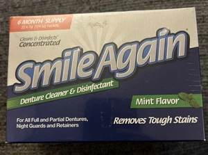 Neu Smile Again Retainer Zahnersatzreiniger 180 Reinigungen 22er Pack 6 Monate neuwertig - Bild 1 von 9