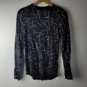 M&S Women 10 Black Merinotec Wool Stretch Long Sleeve Top Casual Winter Base - Picture 1 of 10