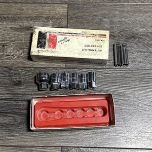 Snap on Tools USA RARE 6-Piece Vehicle Antenna Nut Socket Set 2006ANT +2 sockets - Picture 1 of 7