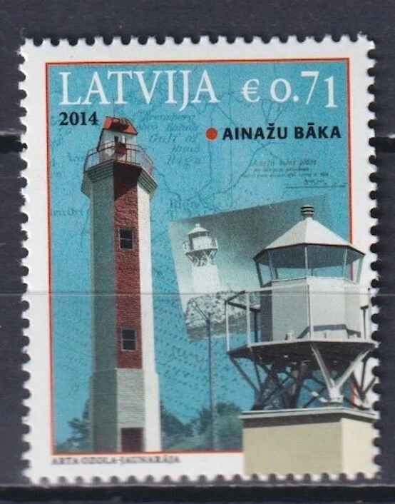 Latvia 2014 Architecture, Lighthouses MNH** - Image 1 of 1