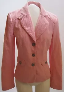 Cynthia Steffe Sommer Streifen Rosa & Weiß Langarm Jacke Größe 2 L@@K JETZT - Bild 1 von 1