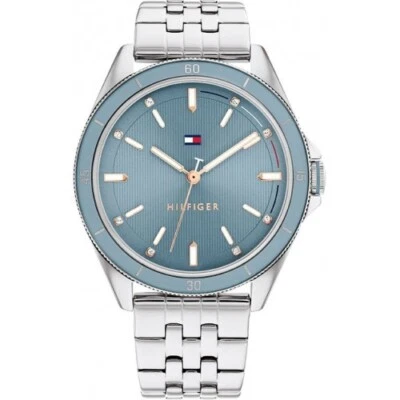 Reloj pulsera analógico Tommy Hilfiger plateado para mujer Emma 1782481 precio de venta sugerido por el fabricante 145 USD Foto 1 de 4