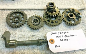 2002 Yamaha YZ250F 4 Stroke OEM Right Crankcase Crank Case Gears Gear B6 - Picture 1 of 3