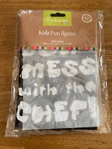 Childrens Apron Don't Mess with The Chef from Cooksmart Kids Cooking Play Craft - Picture 1 of 9