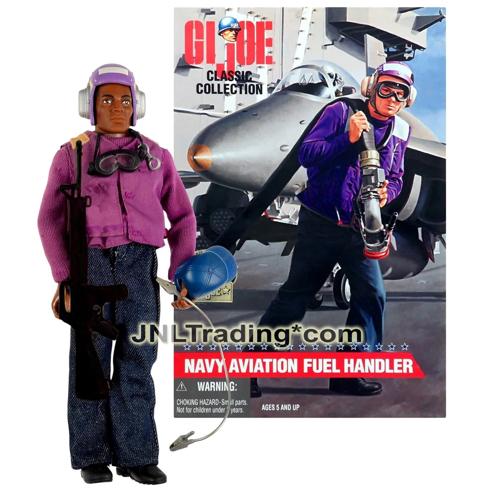 Year 1997 GI JOE Classic 12" Soldier African American NAVY AVIATION FUEL HANDLER - Image 1 of 1