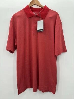 Cutter & Buck Golf Shirt Polo DryTec Arm Logo Embroidered Men’s Large Red NEW - Image 1 of 4