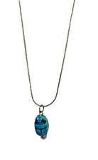 Exquisite Blue Scarab Beetle Pendant Necklace - Symbol of Ancient Beauty