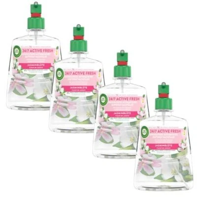 Air Wick Active Fresh Aerosolfreies Duftspray Nachfüller Jasminblüte 4 x 228ml - Bild 1 von 4