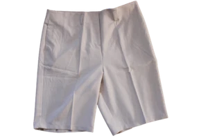 Pantalón corto bonprix Bermudas Capri Shorts Beige Pantalones de verano Talla grande Pliegue en la cintura - Imagen 1 de 6