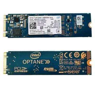 Intel Optane Memory M10 SSD M.2 2280 16GB MEMPEK1W016GA PCIe 3.0 3D Xpoint NVMe - Image 1 of 2