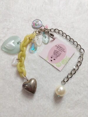 NUEVO CON ETIQUETAS Tarina Tarantino × Barbie Mujer Pulsera Cadena Dijes Cristal 17 Pulgadas EE. UU. Foto 1 de 4