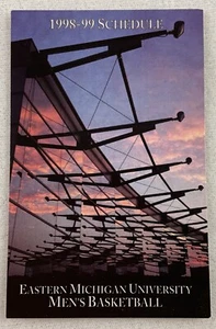 CBK Eastern Michigan Eagles 1998-99 Men's Basketball Schedule Card - Picture 1 of 2