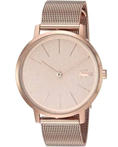 Lacoste Women’s Moon Rose Gold Plated Bracelet Dial Watch 2001080 New - Picture 1 of 6