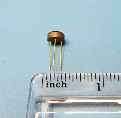Small Signal Bipolar Transistor, 2N3569, Motorola, 0.5A I(C), GOLD PIN - Image 1 of 3
