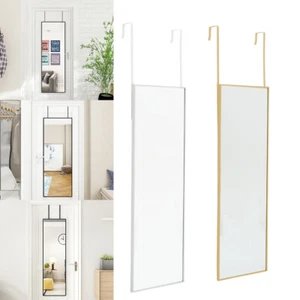 Over Door Mirror Wardrobe Door Hung Mirror Full Length Bedroom Dressing Hanging - Picture 1 of 21