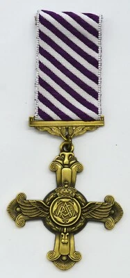 Full Size Royal Air Force DISTINGUISHED FLYING CROSS Medal. DFC. RAF. Bronze - Image 1 of 4