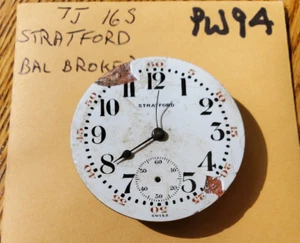 STRATFORD 16/S 7J POCKET WATCH MOVEMENT PW94 - Picture 1 of 2