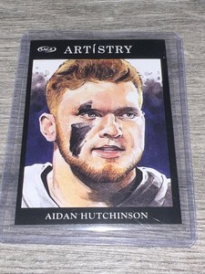 2022 Sage Artistry Black #91 Aidan Hutchinson - Lions