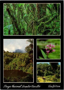 Postal Costa Rica Volcán Barva Parque Nacional Braulio Carrillo Vista Múltiple - Imagen 1 de 2
