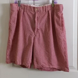 Polo Golf Ralph Lauren Gingham Fairway karierte Shorts Baumwolle rot weiß Herren Gr. 36 - Bild 1 von 6