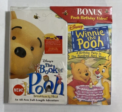 NEW/SEALED The Book of Pooh and Bonus Pooh Birthday Video VHS Foto 1 de 4
