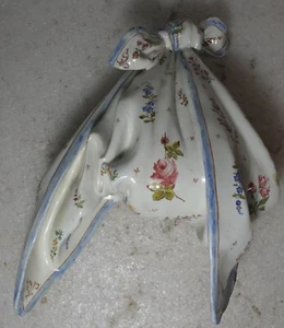 ANTIK SERVIERT FRANZÖSISCHES WEICHPASTE PORZELLAN 1759-1808 SCHAL WANDLEUCHTER TASCHE - Bild 1 von 13