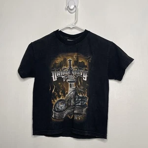 Orange County Choppers Tee Shirt Boys Size Small 6-7 Motorcycle Black - Picture 1 of 4