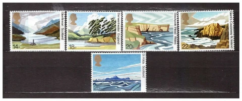 S30782) UK Great Britain 1981 Landscapes 5v Cover