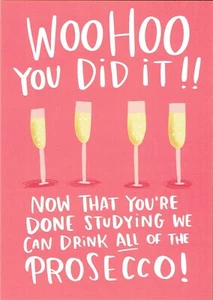 CONGRATULATIONS  EXAM CARD - WELL DONE Quality FUN Card - Imagen 1 de 2