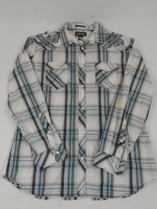 Helix Men's Athletic Fit Button Down Long Sleeve Embroidered Shirt Size XL - Picture 1 of 8