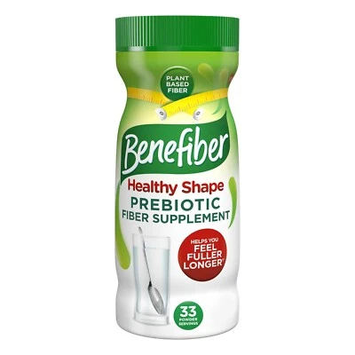 Benefiber Healthy Shape Prebiotic Fiber Powder Digestive Health  33 Serv 8.7 Oz+ Foto 1 de 4