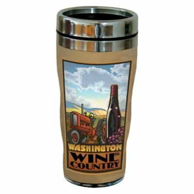 Tree-Free Greetings Washington Wine Country Inspired Art Wall 16 Oz. Travel Mug  - Image 1 of 4