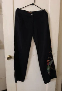 Johnny Was embroidered Peacock Pants Small - Picture 1 of 4