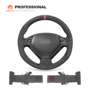 Cubierta de volante coche MEWANT Alcantara para Infiniti G25 G35 G37 EX35 - Imagen 1 de 11