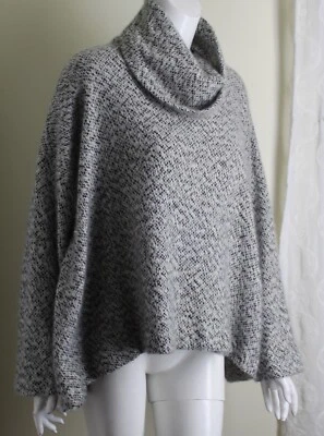 Eskandar 0 O/S S M L Gray 100% Cashmere All Tags Removed Monk Sweater Top - Image 1 of 4