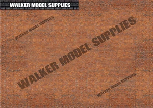 Pared de ladrillo de garaje escala 1:43 (3xA4) - Pelar y aplicar pegatina//modelo coche 5 - Imagen 1 de 2