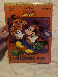 RARE 1997 Little Golden Activity Book Walt Disneys Mickey & Friends Halloween - Bild 1 von 21