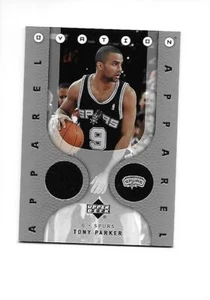 2006-07 UPPER DECK OVATION Apparel #25 TONY PARKER (Spurs) - Picture 1 of 2