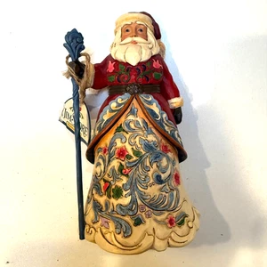 Jim Shore Santa Jolly Julenissen Noruega.   #4053705. 2016. Nuevo con etiquetas - Imagen 1 de 7