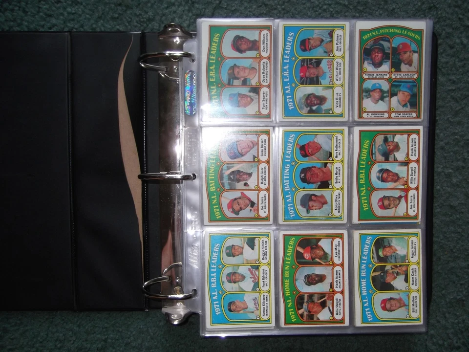 1972 TOPPS BASEBALL NEAR COMPLETE SET LOT(591/787)w/STARS,RC's,HOF,HIGH NUMBERS - Image 1 of 4