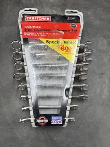 Craftsman 9pc Metric 12 Pt. Combiation Wrench Set 47045 Made in USA 7mm-16mm - Picture 1 of 10