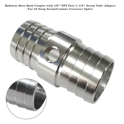 Steam_Radiator_Hose_Barb_Coupler_Adapter_1-1/4"_Hose_with_1/8"_NPT_Steam_Port Foto 1 de 4