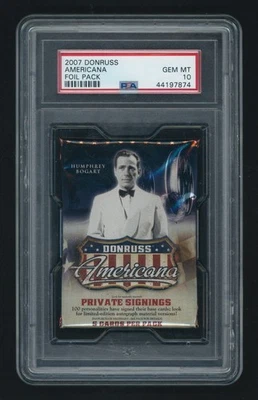 2007 Donruss Americana Foil Pack PSA 10 GEM MT - Image 1 of 2