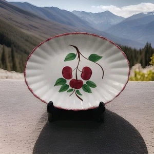 Blue Ridge Southern Pottery Oval 11 1/2in Cherry Bounce Serving Platter MCM - Picture 1 of 5